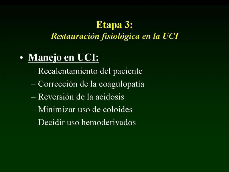 Diapositiva 24 de Trauma: Damage Control