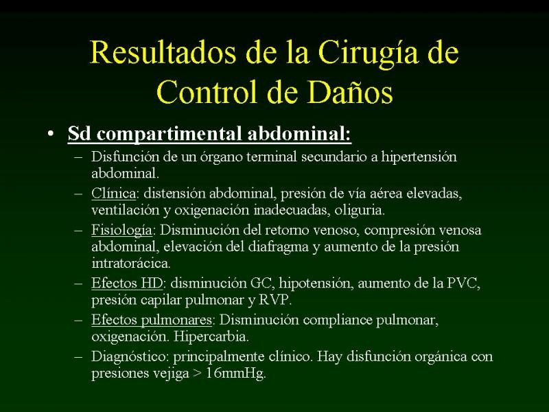Diapositiva 40 de Trauma: Damage Control
