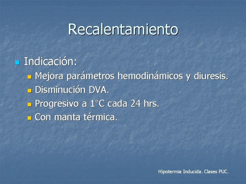 Diapositiva 18 de Hipotermia Controlada