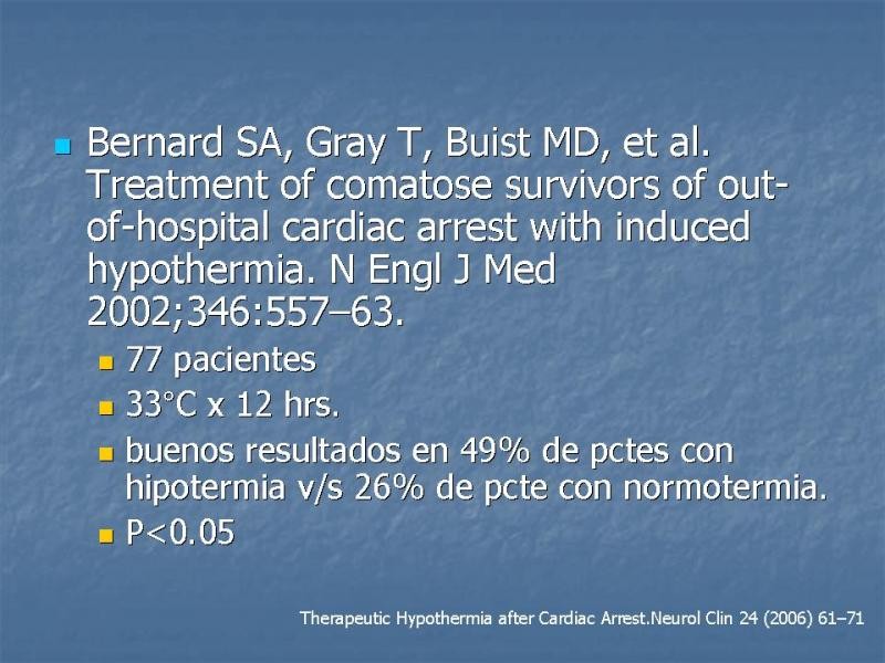 Diapositiva 8 de Hipotermia Controlada
