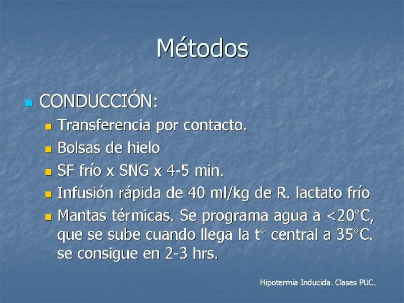Diapositiva 11 de Hipotermia Controlada