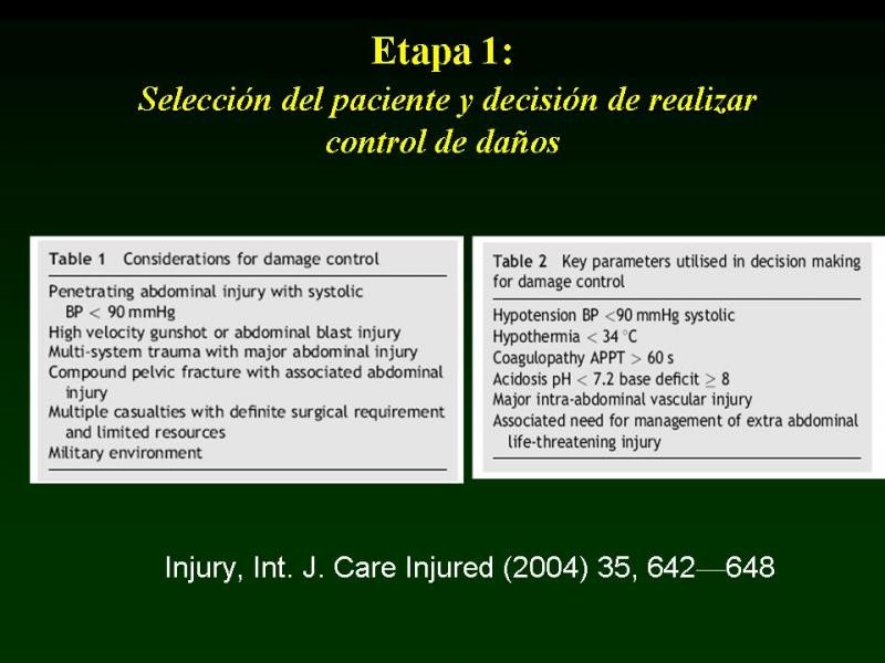 Diapositiva 12 de Trauma: Damage Control