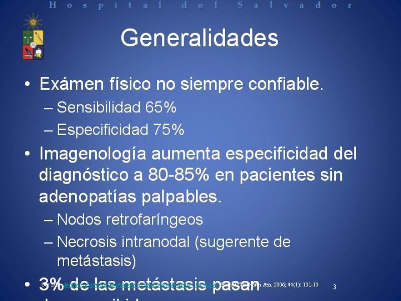 Diapositiva 2 de Metástasis Cervicales