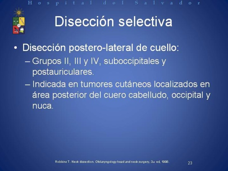 Diapositiva 22 de Metástasis Cervicales