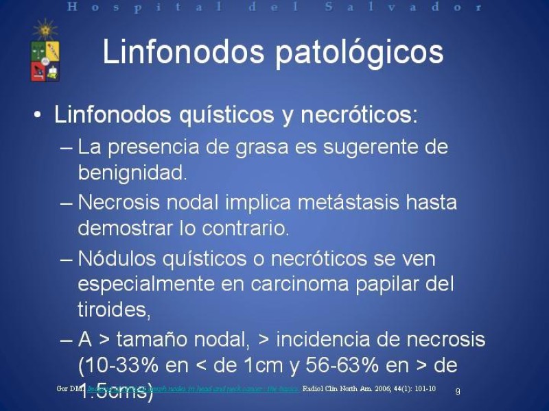 Diapositiva 8 de Metástasis Cervicales