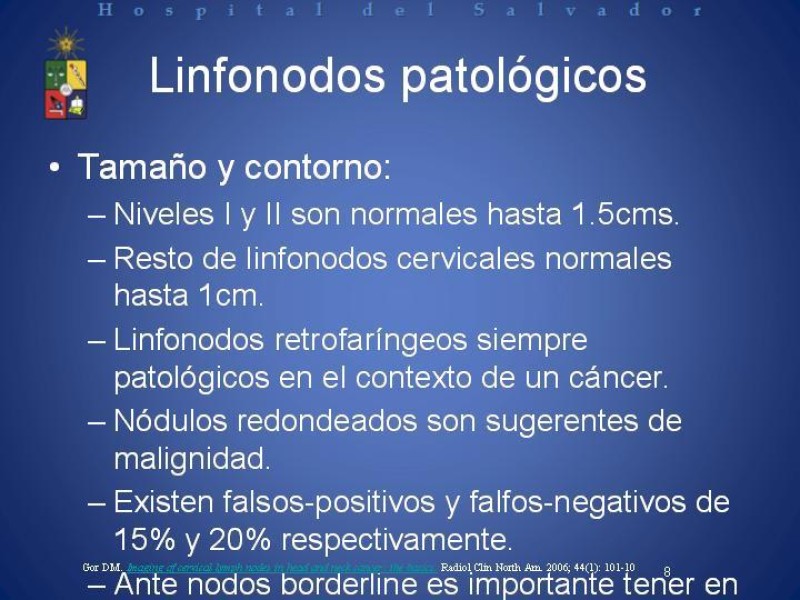 Diapositiva 7 de Metástasis Cervicales