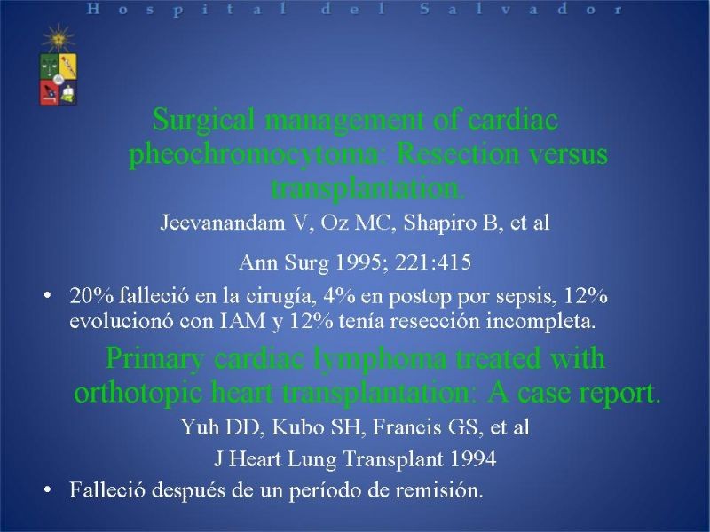 Diapositiva 40 de Tumores Cardiacos