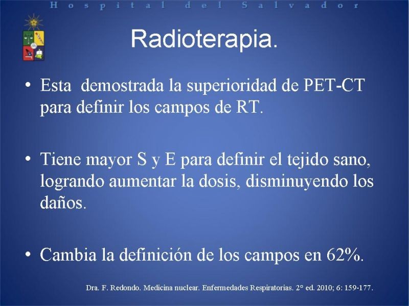 Diapositiva 22 de PET-CT en cáncer de Pulmón
