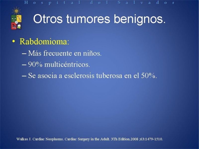 Diapositiva 24 de Tumores Cardiacos