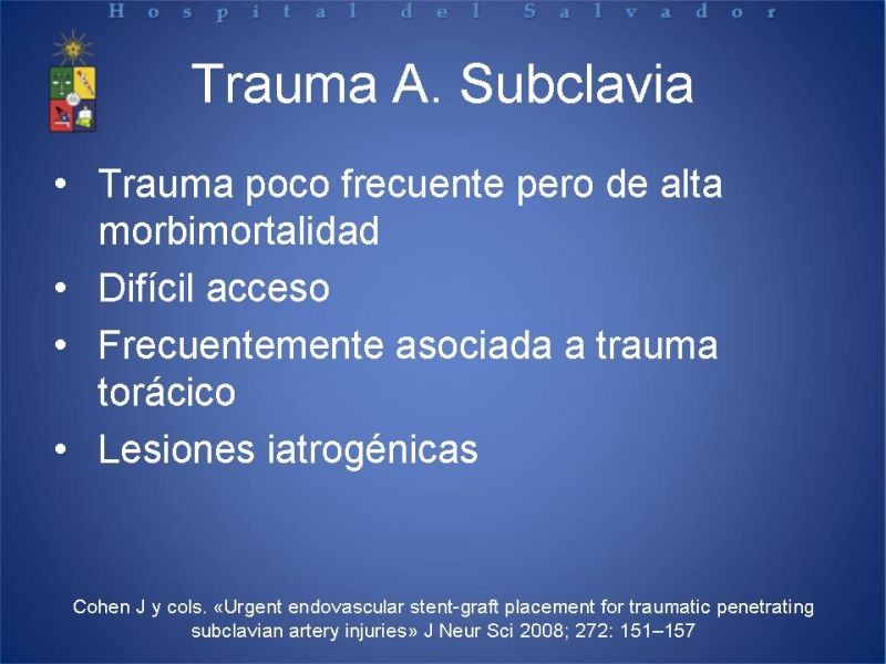 Diapositiva 19 de Trauma Vascular Cervical