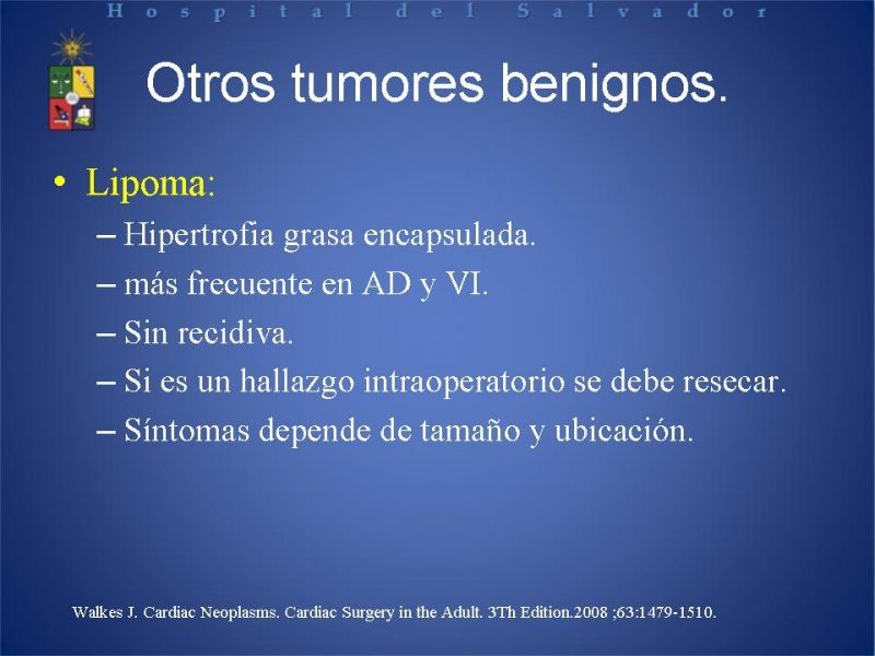 Diapositiva 16 de Tumores Cardiacos
