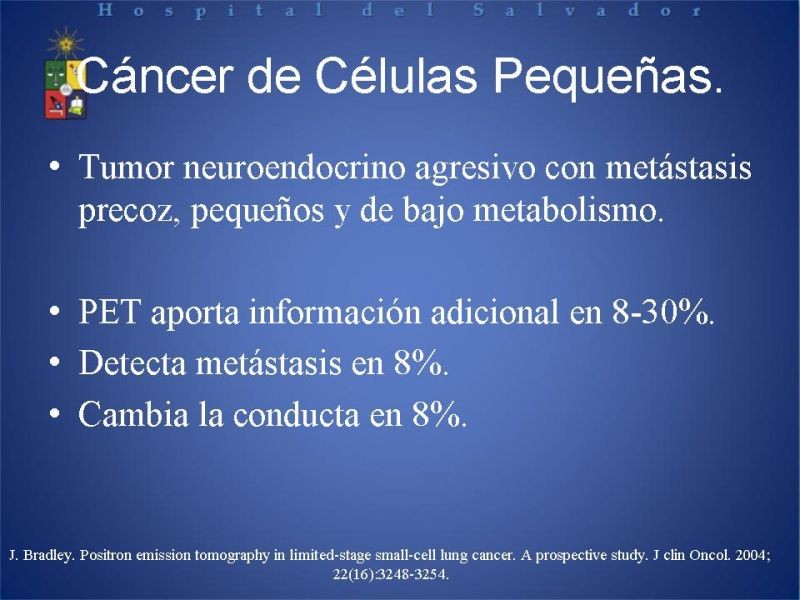 Diapositiva 20 de PET-CT en cáncer de Pulmón