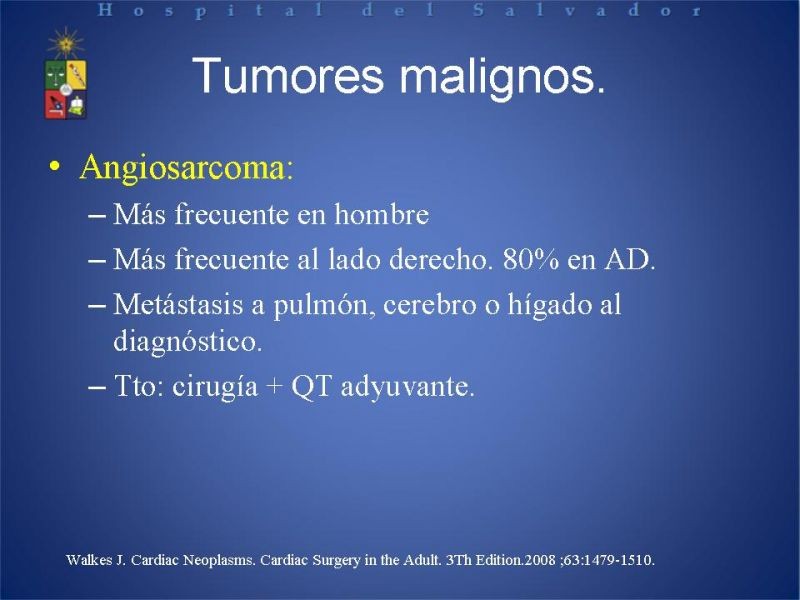 Diapositiva 28 de Tumores Cardiacos