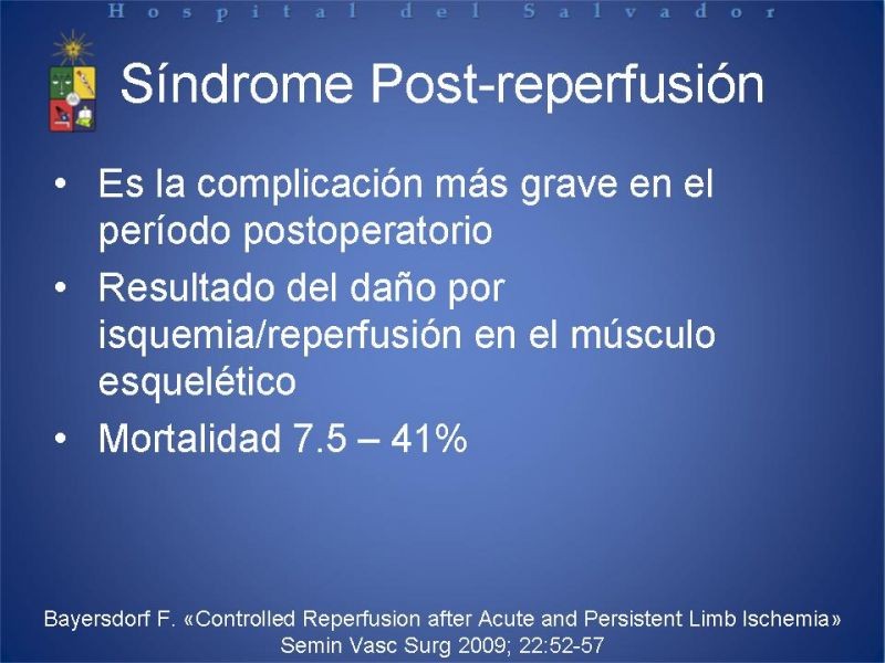 Diapositiva 5 de Síndrome de Reperfusión