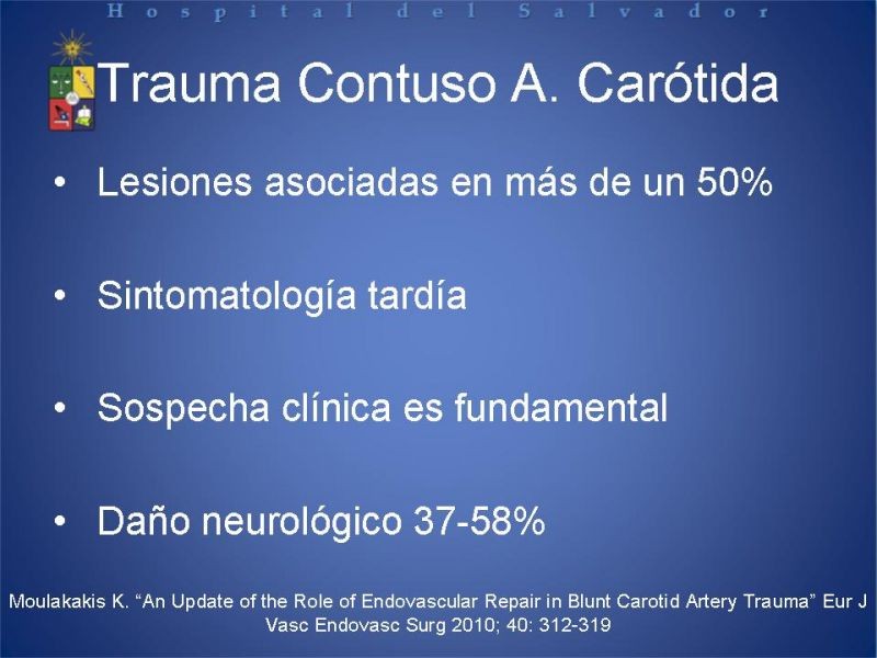 Diapositiva 15 de Trauma Vascular Cervical