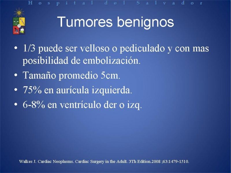 Diapositiva 8 de Tumores Cardiacos