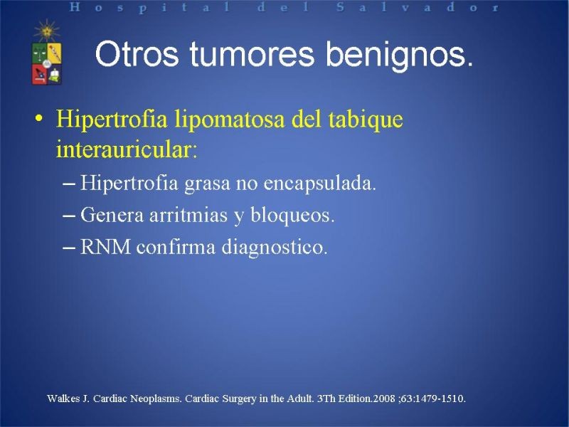 Diapositiva 17 de Tumores Cardiacos