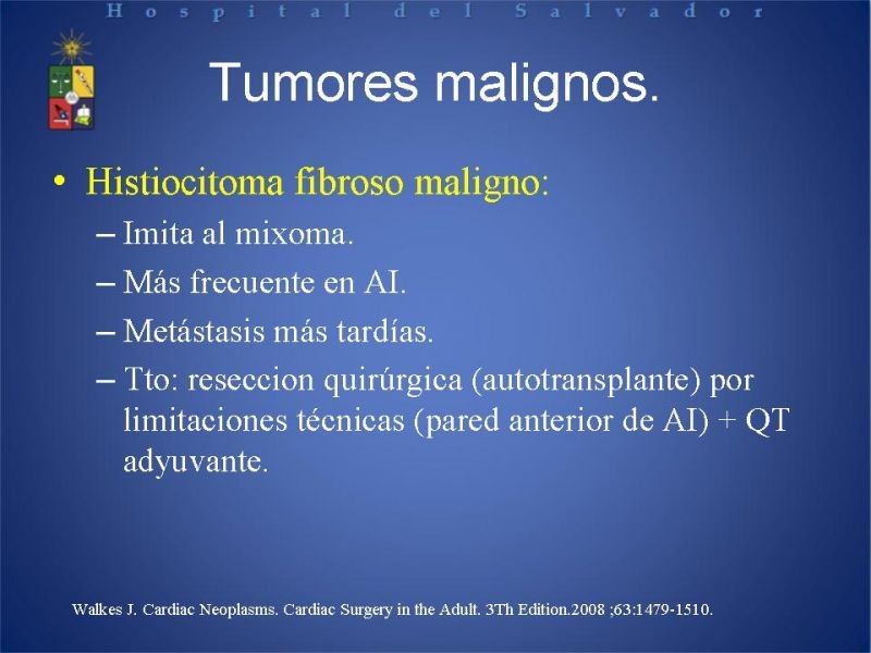 Diapositiva 30 de Tumores Cardiacos