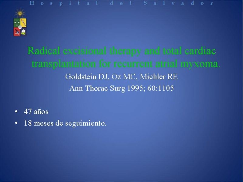 Diapositiva 15 de Tumores Cardiacos