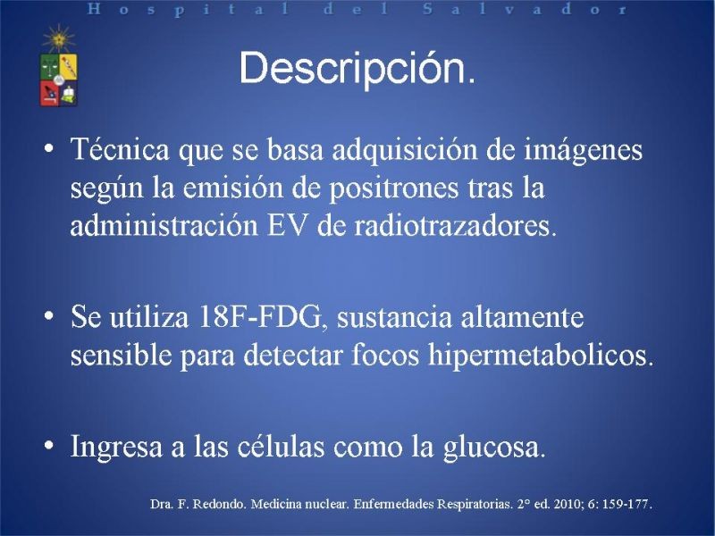 Diapositiva 4 de PET-CT en cáncer de Pulmón