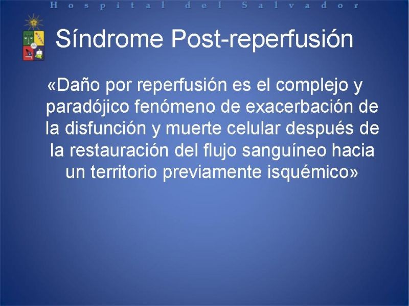 Diapositiva 4 de Síndrome de Reperfusión