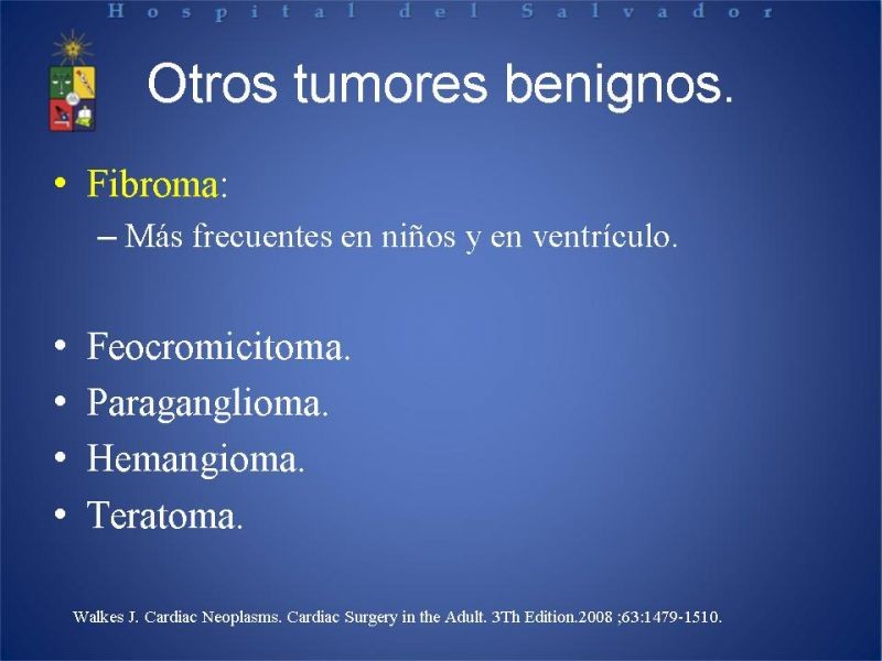 Diapositiva 25 de Tumores Cardiacos