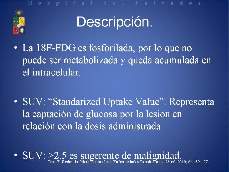 Diapositiva 6 de PET-CT en cáncer de Pulmón
