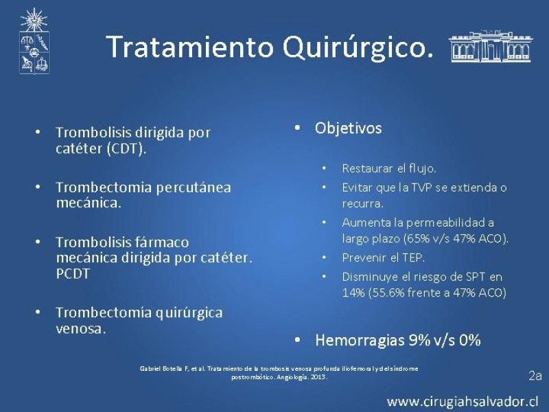 Diapositiva 13 de Manejo Quirúrgico de la TVP