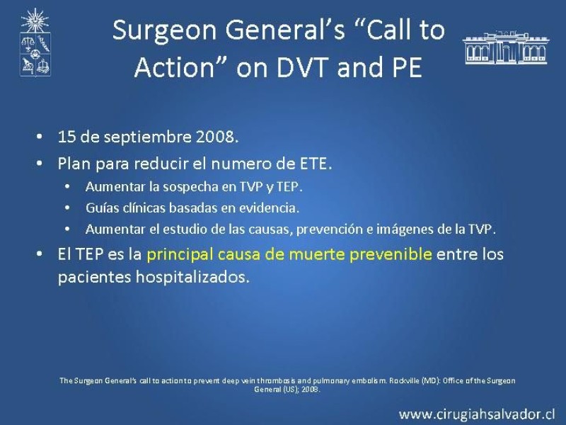 Diapositiva 10 de Manejo Quirúrgico de la TVP