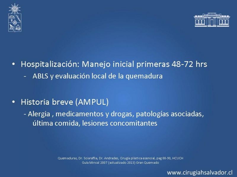 Diapositiva 18 de Gran Quemado Manejo Primeras 24 hrs