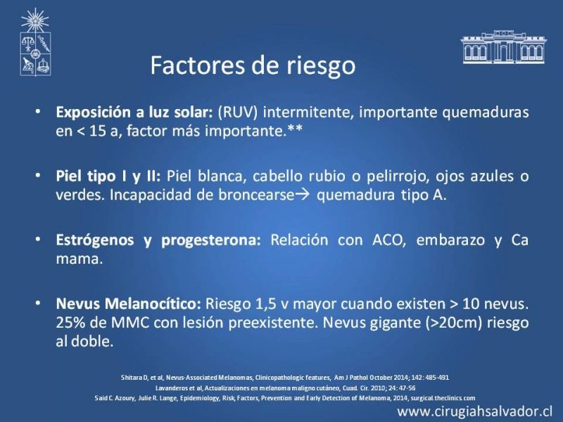 Diapositiva 5 de Estudio, diagnóstico y clasificación del Melanoma