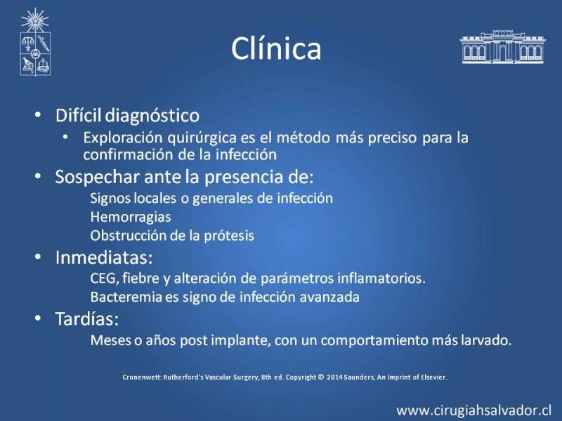 Diapositiva 12 de Infección de prótesis vasculares 