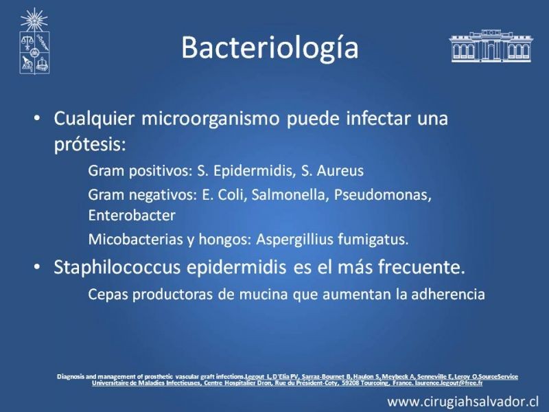 Diapositiva 7 de Infección de prótesis vasculares 