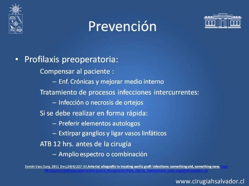 Diapositiva 21 de Infección de prótesis vasculares 
