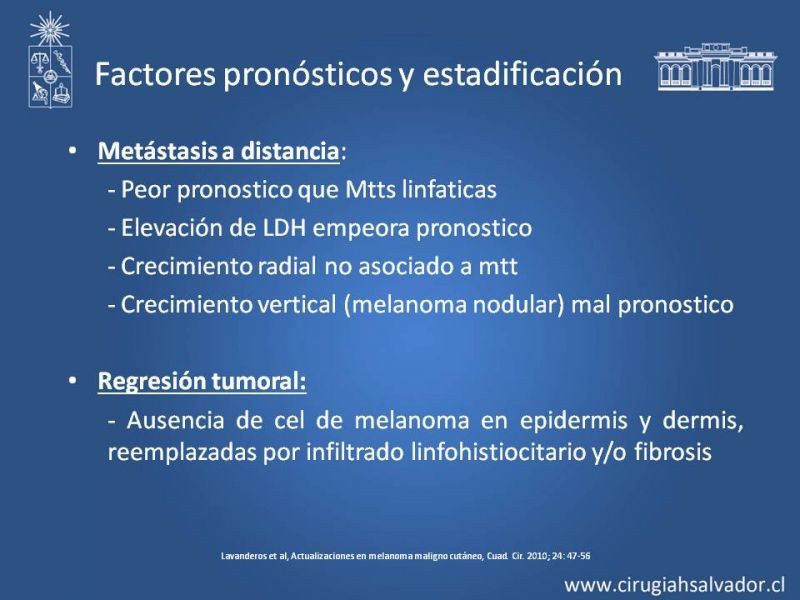 Diapositiva 17 de Estudio, diagnóstico y clasificación del Melanoma