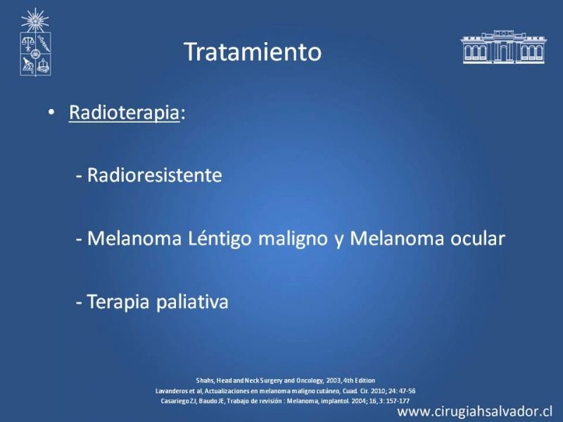 Diapositiva 29 de Estudio, diagnóstico y clasificación del Melanoma