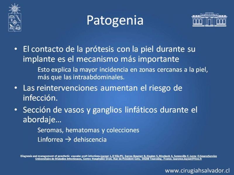 Diapositiva 8 de Infección de prótesis vasculares 