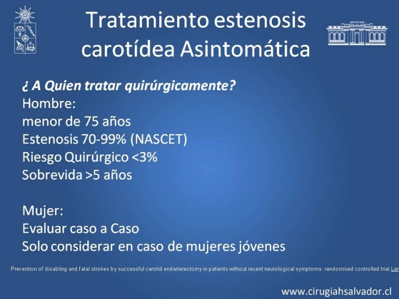 Diapositiva 27 de Estenosis Carotídea Asintomática