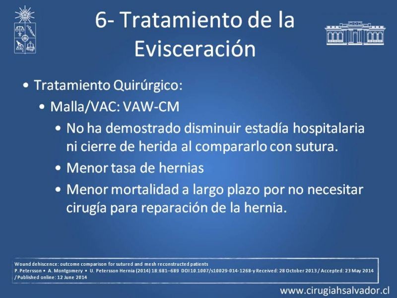 Diapositiva 30 de Manejo de la Evisceración