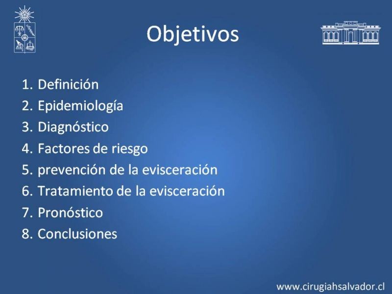 Diapositiva 1 de Manejo de la Evisceración