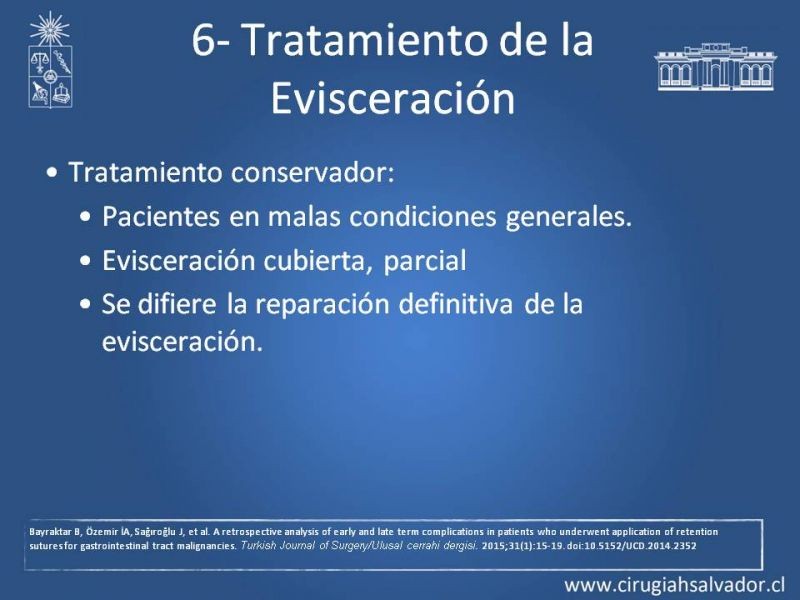 Diapositiva 22 de Manejo de la Evisceración