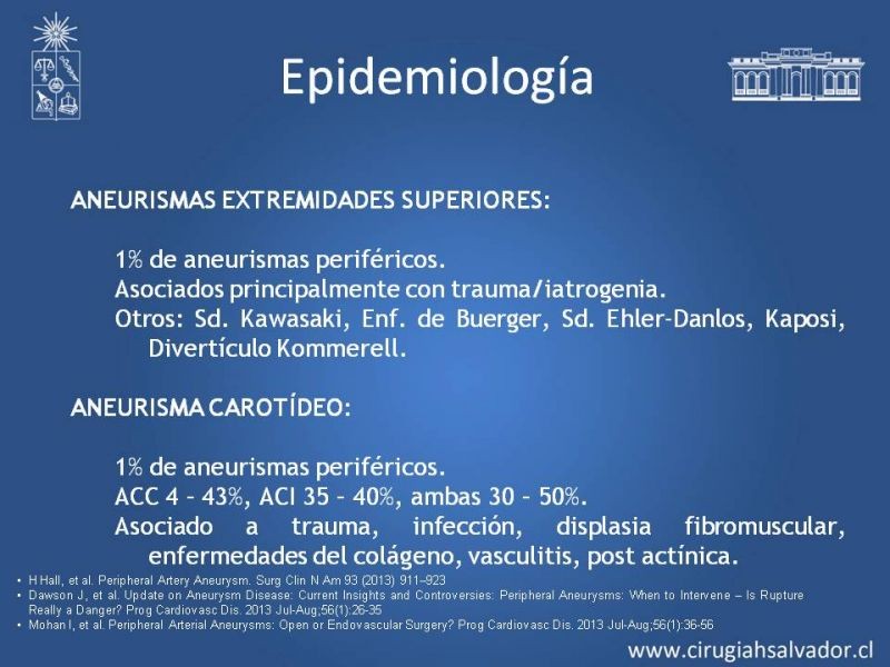 Diapositiva 15 de Aneurismas Periféricos