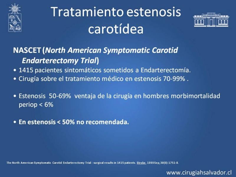 Diapositiva 22 de Estenosis Carotídea Asintomática