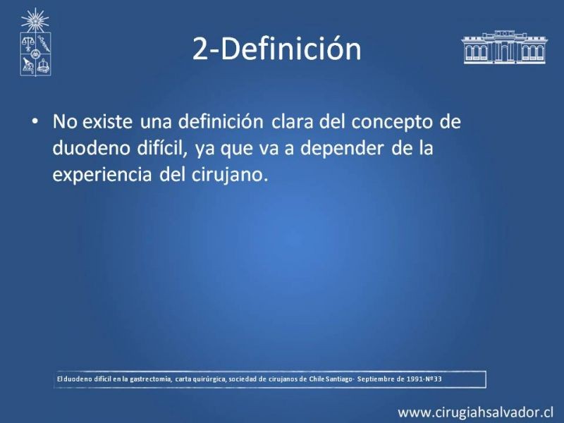 Diapositiva 8 de Manejo del muñón duodenal difícil