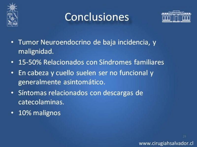 Diapositiva 28 de Paraganglioma cervical