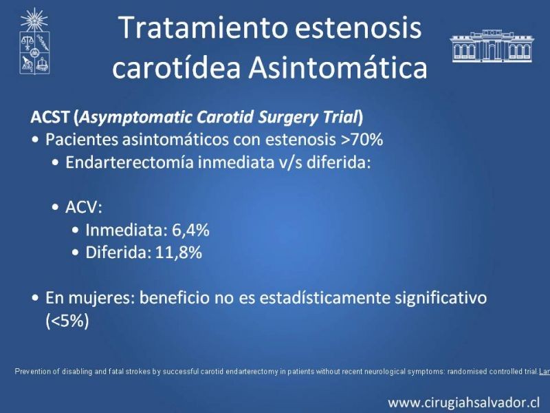 Diapositiva 26 de Estenosis Carotídea Asintomática