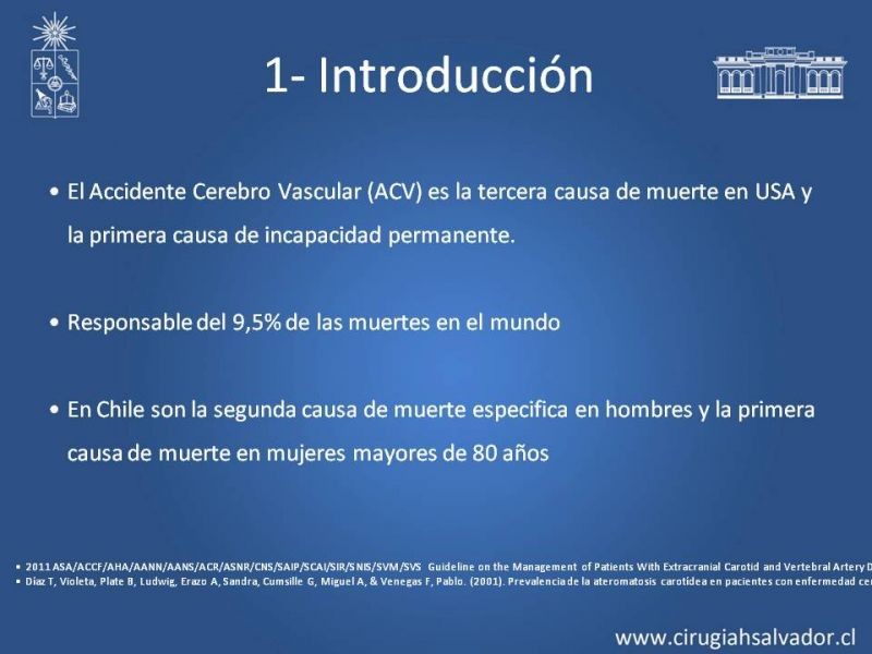 Diapositiva 2 de Estenosis Carotídea Asintomática
