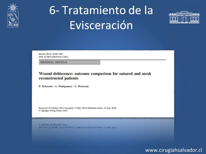 Diapositiva 28 de Manejo de la Evisceración
