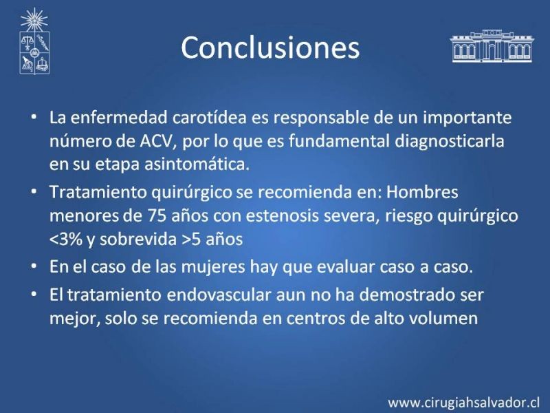 Diapositiva 34 de Estenosis Carotídea Asintomática