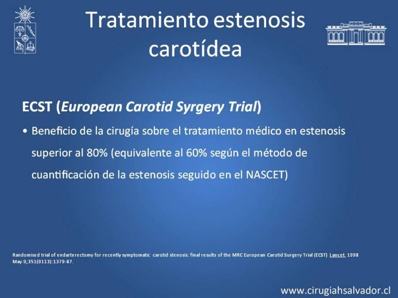 Diapositiva 23 de Estenosis Carotídea Asintomática